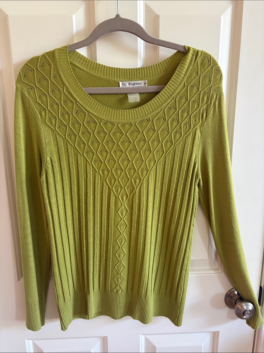 Women's Green Knit Sweater